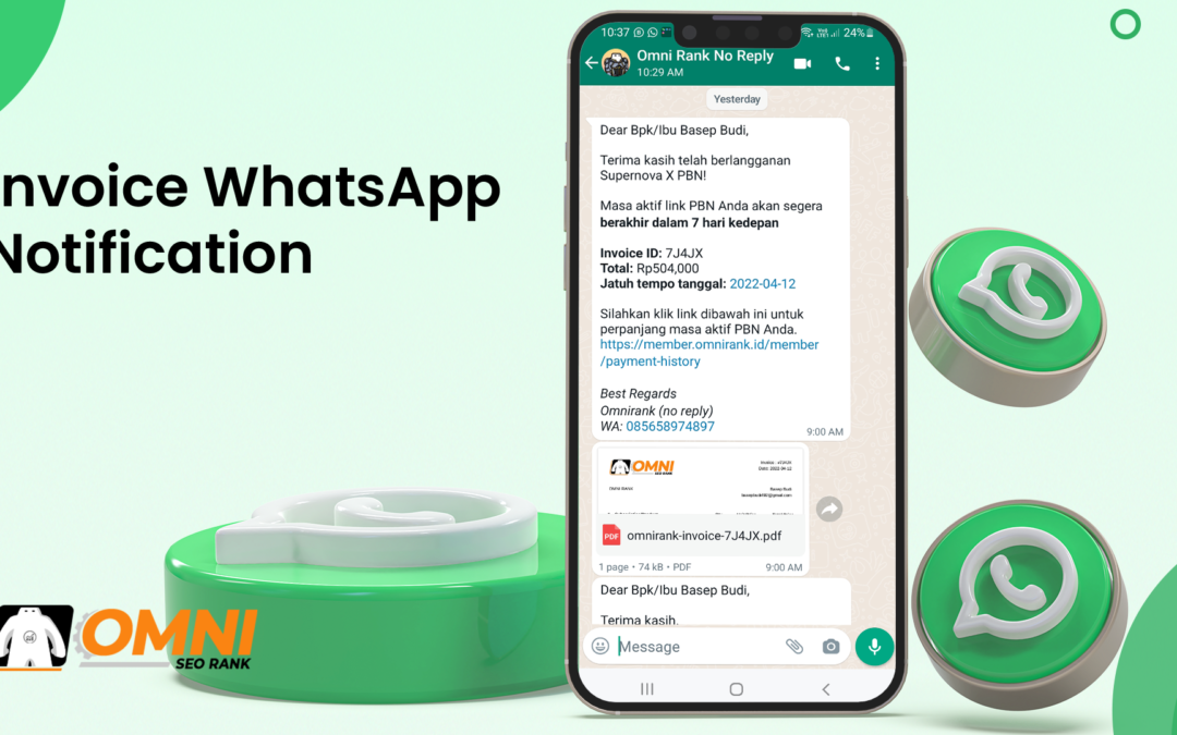 Introducing Invoice Whatsapp Notification!