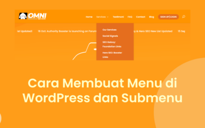 Cara Membuat Menu di WordPress dan Sub Menu
