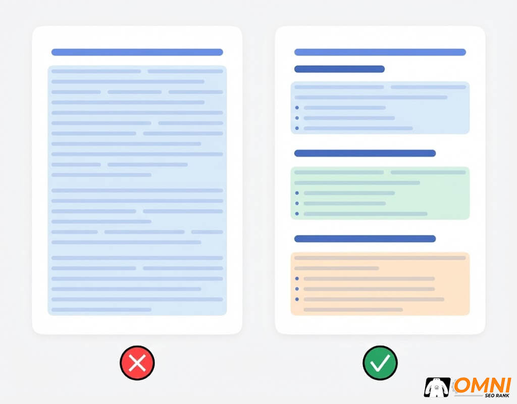 Ilustrasi Atomic Content untuk Google AI Mode