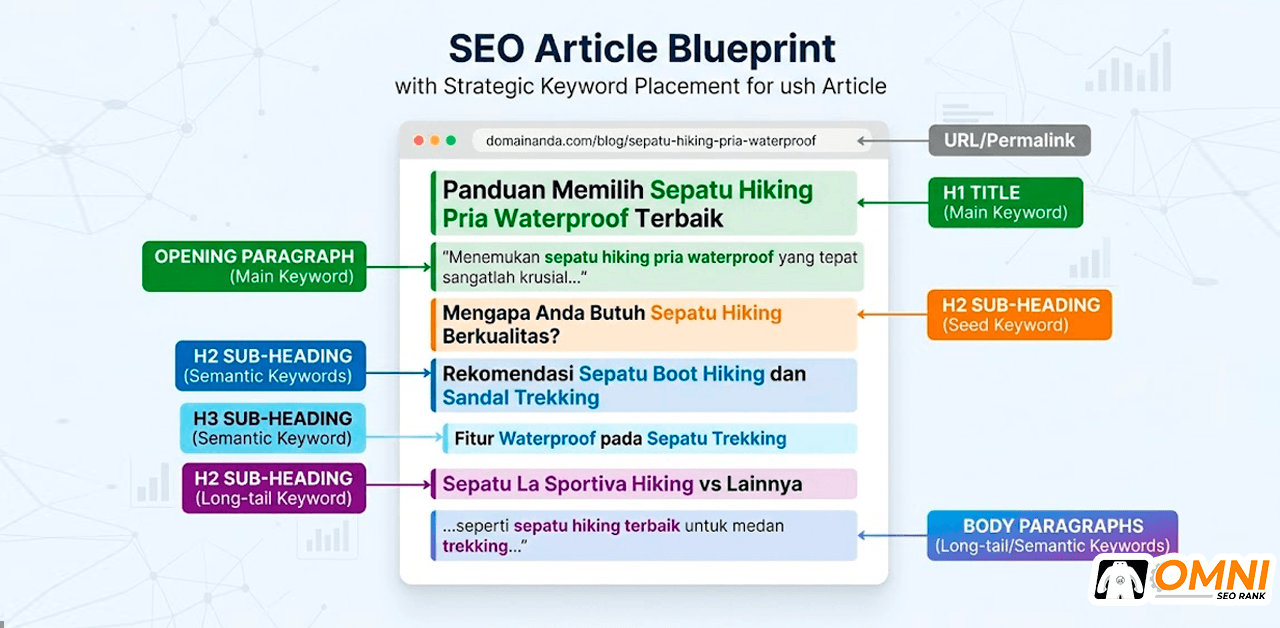 Blueprint Penempatan Keyword dalam Artikel SEO