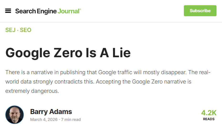 Mematahkan Mitos "Google Zero" dan Fakta Kuatnya Pencarian Tradisional
