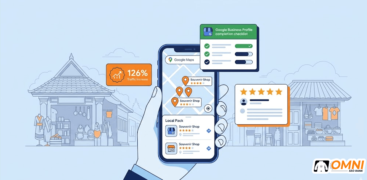 Local SEO Google Maps untuk toko oleh-oleh kuliner agar masuk Google 3-Pack