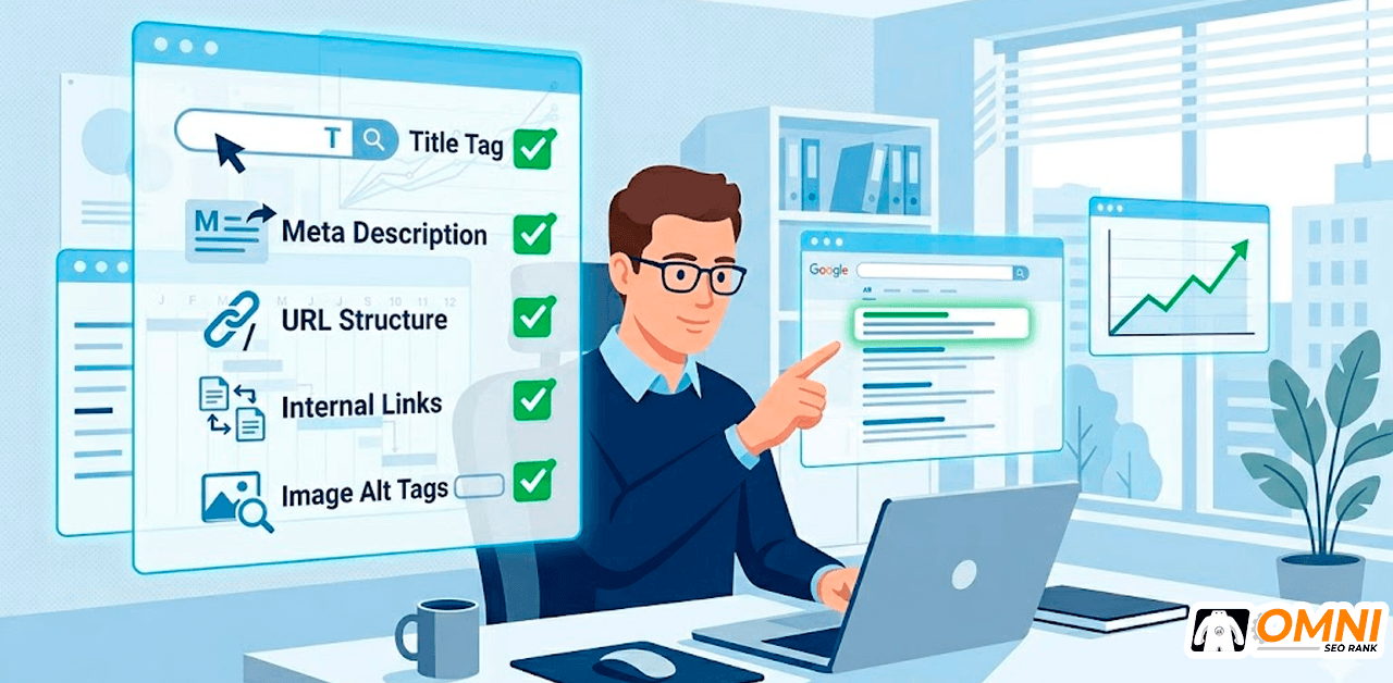 Proses optimasi on-page SEO secara menyeluruh di fase kedua framework SEO 12 bulan