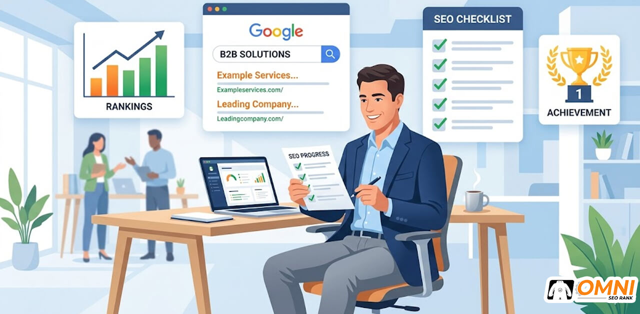 checklist-memilih-jasa-seo-b2b-omnirank.id Checklist Memilih Jasa SEO B2B agar Tidak Salah Vendor
