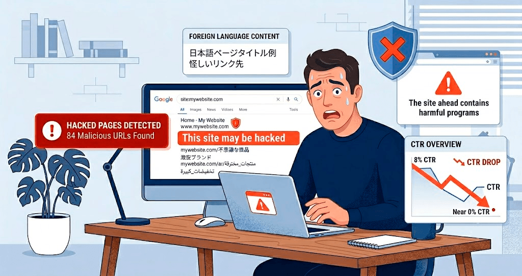 Peringatan Google Safe Browsing pada website yang terindikasi berbahaya