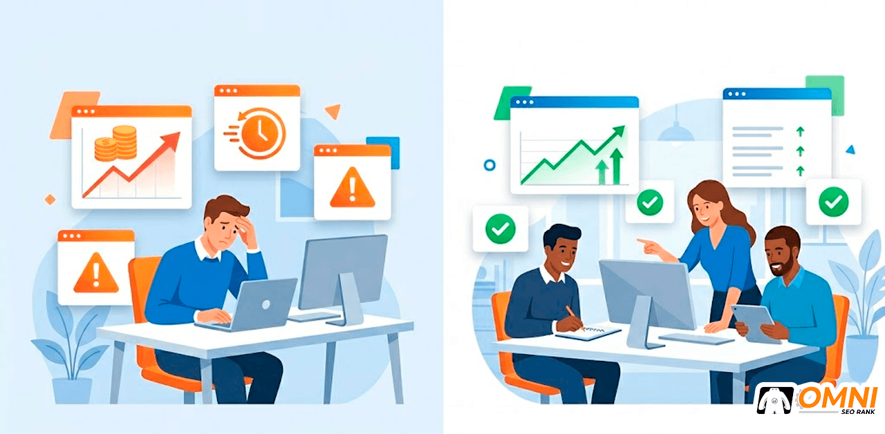 seo-in-house-vs-agency-mana-yang-lebih-worth-it-dalam-6-12-bulan-omnirank.id Ilustrasi biaya tersembunyi SEO in-house yang sering tidak diperhitungkan